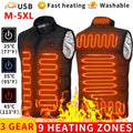 9-Zone USB Heated Vest – Unisex Winter Layer